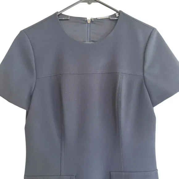 Elie Tahari Women's Black Short Sleeve Jaelyn Dress Size 6 - Picture 5 of 15